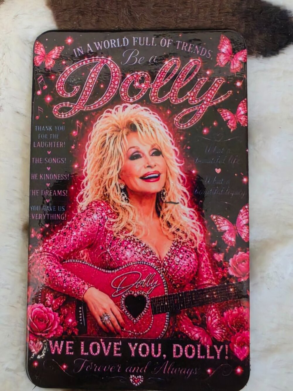 Dolly Parton Memorial Magnet 3.6" x 2.3" We Love You Dolly